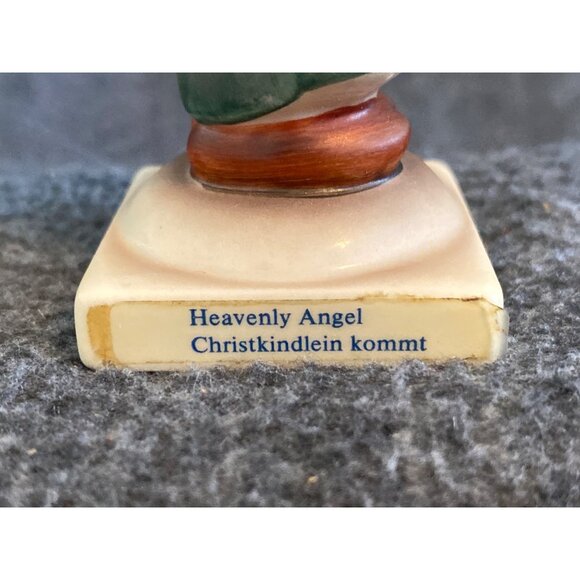 VTG Goebel Hummel Figurine Heavenly Angel Holding Candle 21/0 Missing Bee TMK-6 - Picture 7 of 8